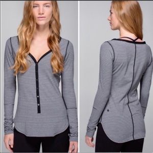 Lululemon Awesoma Henley - Fitted Long Sleeve Athleisure
